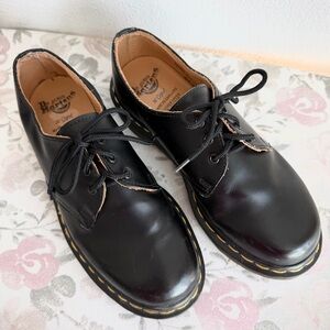 Vintage Doc Martens Women’s US 5.5 6 Shoes Black Leather UK Size 3.5 Oxford